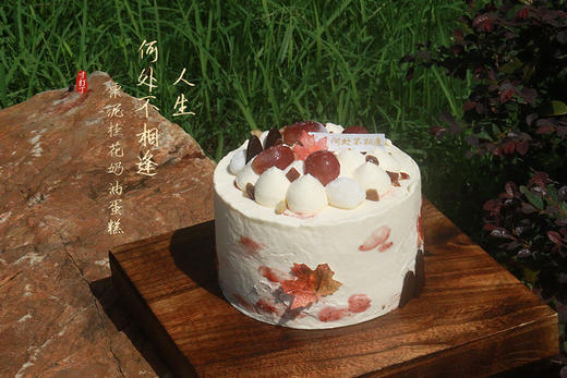 人生何处不相逢·栗泥桂花奶油蛋糕（可备注少糖） 商品图1