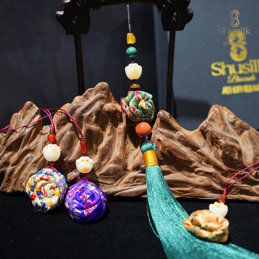 蜀锦创意流苏押襟 商品图1