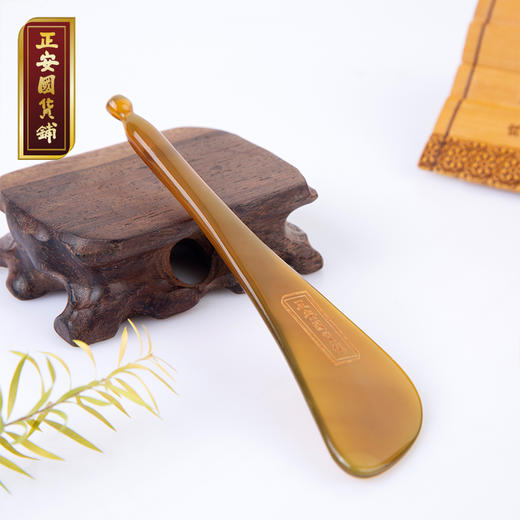 正安 牛角拨筋棒 面部身体放松 小巧随身携带 送霍霍巴精油 商品图0