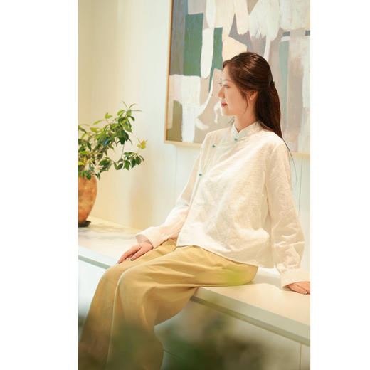 【抖音专属】直筒裤（24709813-青白玉-结缘款） 商品图3