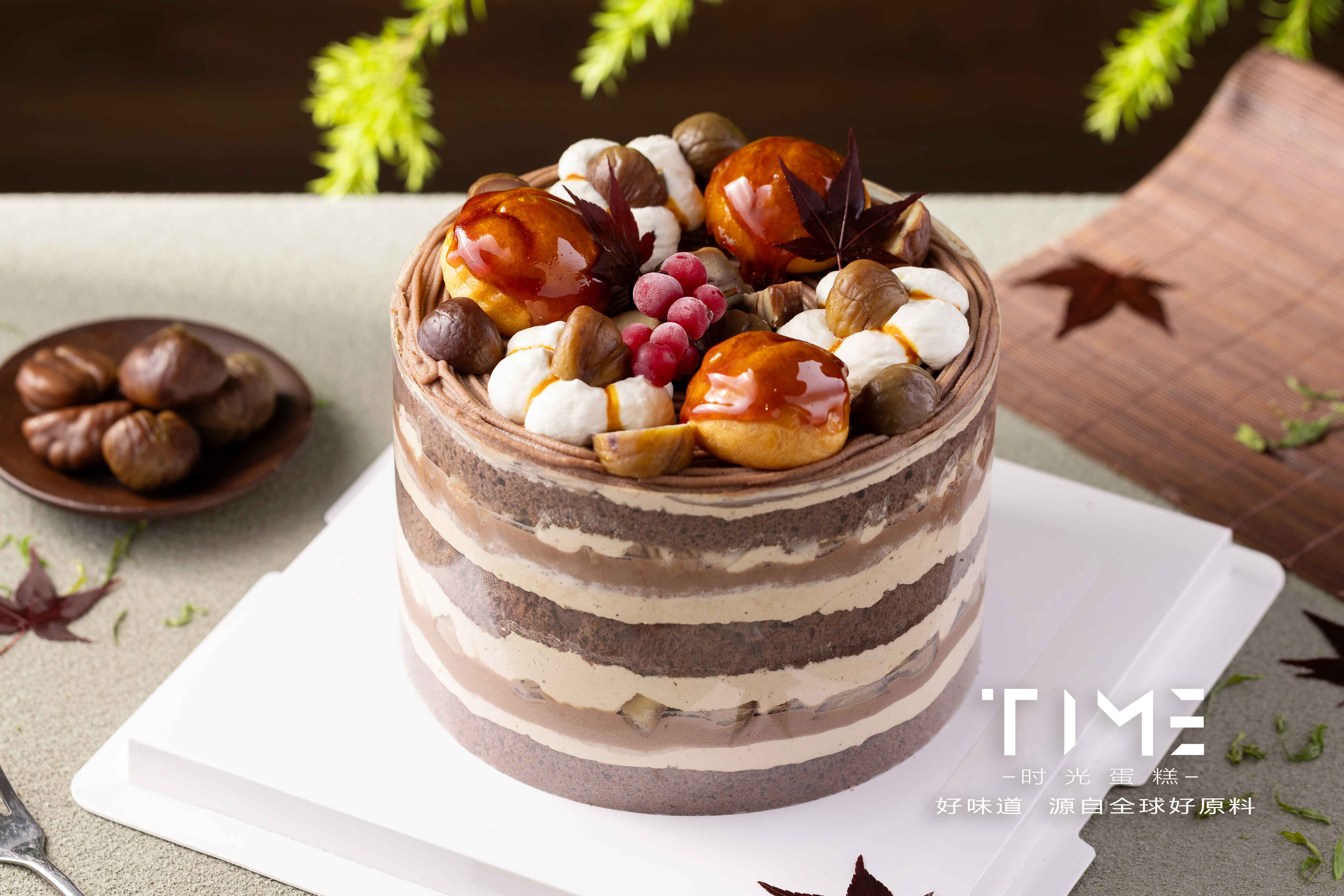 栗子季-栗子红茶裸蛋糕