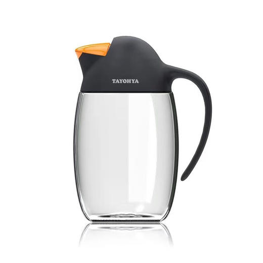 【多样屋专柜】多样屋油壶自动开合防漏嘴玻璃醋瓶调料瓶酱油瓶620ml大容量 深灰色 620ml 商品图1