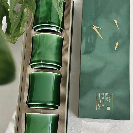 嘉德文创｜步步高升高温瓷竹节杯礼盒 商品图2