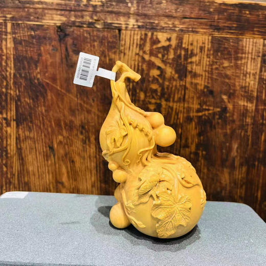 新五福葫芦一鸣惊人°大小款黄杨木摆件 商品图1