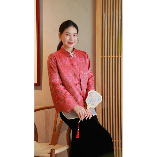 【2026东衣作】新中式外套（24805078石榴裙） 商品图1