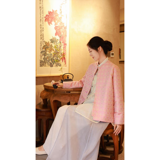 【2026东衣作】新中式外套（24805073合欢） 商品图3