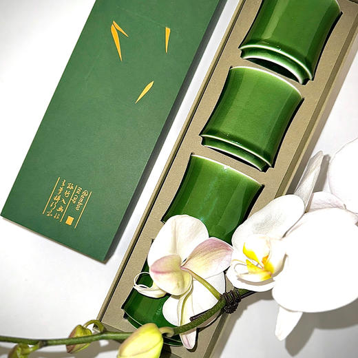 嘉德文创｜步步高升高温瓷竹节杯礼盒 商品图0