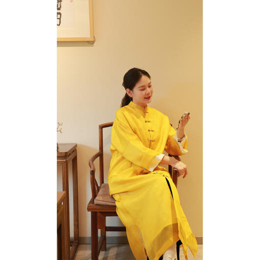 【2026东衣作】新中式连衣裙（24807017九斤黄） 商品图2