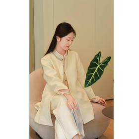 【抖音专属】圆领衬衫（20710384B奶油白）