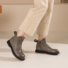 西村名物2024年秋冬新款舒适超轻厚底增高百搭短靴切尔西靴T24DS47061 商品缩略图6
