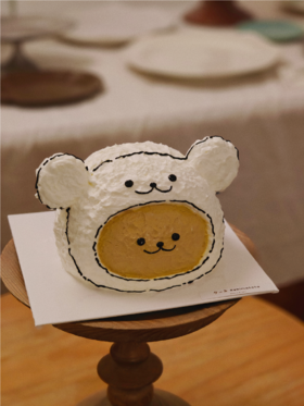 线条小狗堆堆乐定制款蛋糕（口味多选一）