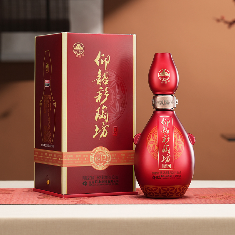 仰韶 彩陶坊 藏12 陶融型白酒整箱六瓶 46度酒体 70度酒头 465ml 35ml