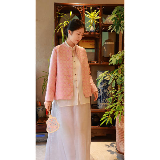 【2026东衣作】新中式外套（24805073合欢） 商品图1