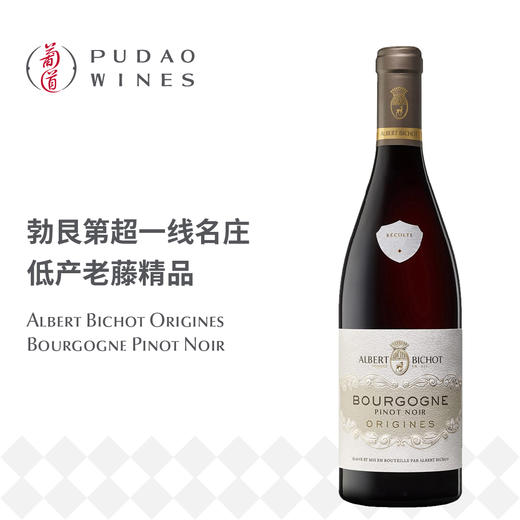 阿尔伯特·毕修酒庄起源系列黑比诺红葡萄酒Albert Bichot Origines Bourgogne Pinot Noir 商品图0