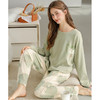 芬腾纯棉春秋季女士睡衣长袖套头套装可爱宽松休闲大码全棉家居服 商品缩略图2