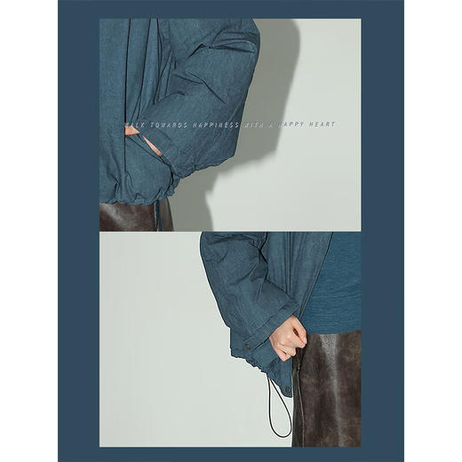 COCOBELLA[可溯源安心90绒]高支棉刺绣立领短款羽绒服DC3030 商品图2