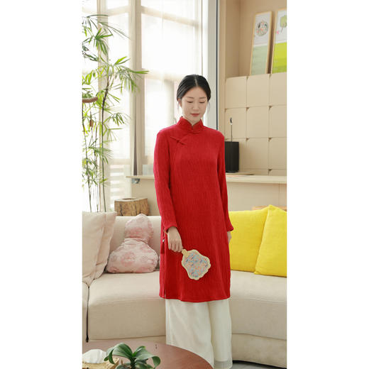 【抖音专属】中式连衣裙(20707013B-朱孔阳） 商品图3