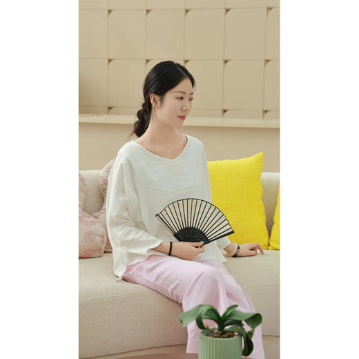 【抖音专属】宽松套头衫（19708582-栀子白） 商品图2