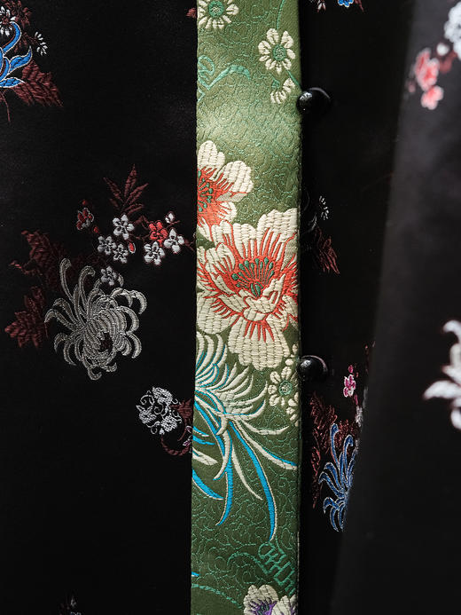 盛唐牡丹| 繁花似锦织锦缎圆领外套[特价品]（需用平熨斗熨烫） 商品图12