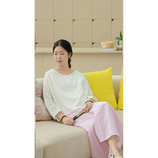 【抖音专属】宽松套头衫（19708582-栀子白） 商品图1