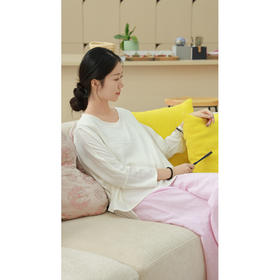 【抖音专属】宽松套头衫（19708582-栀子白）