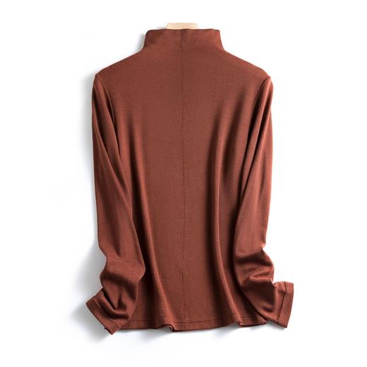 【 128元到手三件】马卡龙色系 羊绒蛋白精华羊毛 美雅碧发热免烫显瘦 长袖女款打底衫 拍一件不发！！ 选3件加入购物车自动减H244050158 商品图8