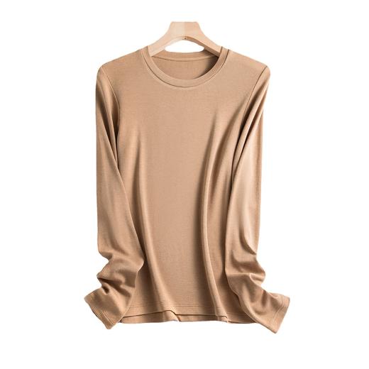 【 128元到手三件】马卡龙色系 羊绒蛋白精华羊毛 美雅碧发热免烫显瘦 长袖女款打底衫 拍一件不发！！ 选3件加入购物车自动减H244050158 商品图4