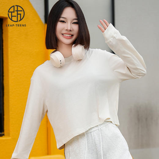 跃牌【周游世界系列】秋冬新款瑜伽服女柔软亲肤轻薄透气美国PIMA棉高士线圆领长袖 TP0782 商品图7