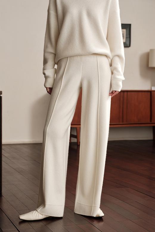 【抖音专属】羊绒阔腿裤深驼YR604 商品图1