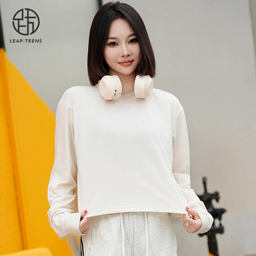 跃牌【周游世界系列】秋冬新款瑜伽服女柔软亲肤轻薄透气美国PIMA棉高士线圆领长袖 TP0782 商品图9