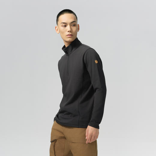 北极狐 男士立领抓绒衣 2024秋冬户外休闲半高领抓绒夹克04232143 商品图1