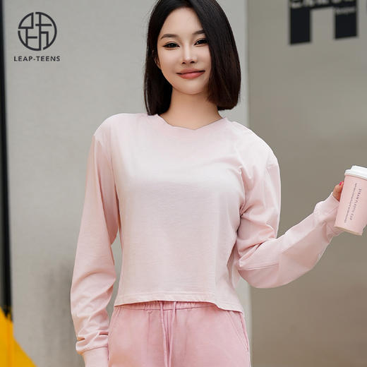 跃牌【周游世界系列】秋冬新款瑜伽服女柔软亲肤轻薄透气美国PIMA棉高士线圆领长袖 TP0782 商品图5