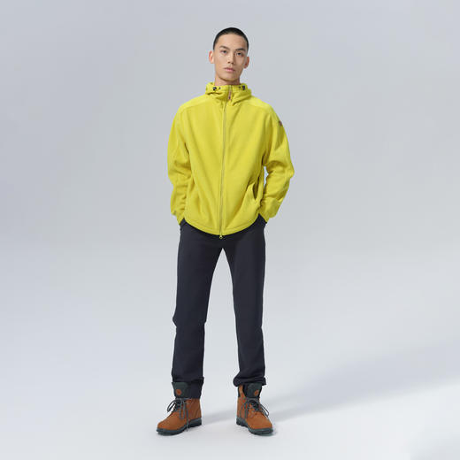 北极狐 男士抓绒外套 2024秋冬户外休闲连帽加绒夹克08242137 商品图2