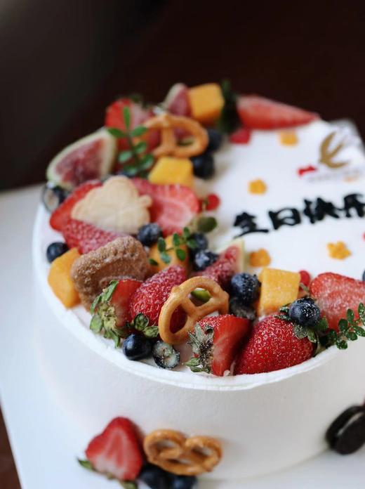 【客定】简约水果蛋糕0061（装饰水果随机） 商品图2