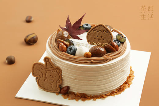 香草朗姆栗子•奶油蛋糕 商品图0