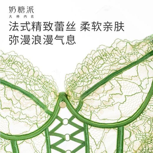 【特惠】（巴黎假日文胸）奶糖派巴黎假日文胸大胸显小法式优雅蕾丝聚拢大胸承托防下垂内衣 商品图3