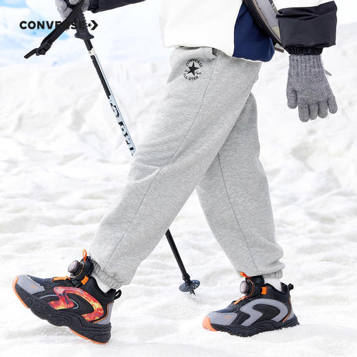 CONVERSE 匡威 冬 大童小童 儿童童装加绒长裤 CNVB-KN-F371 商品图2