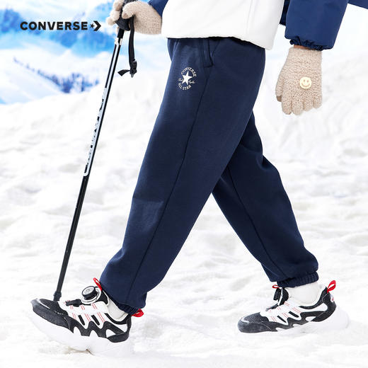 CONVERSE 匡威 冬 大童小童 儿童童装加绒长裤 CNVB-KN-F371 商品图7