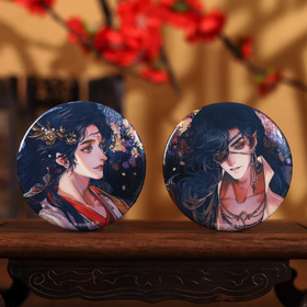 BEMOE 天官赐福 繁花水榭系列 马口铁徽章 吧唧 国谷 耽美