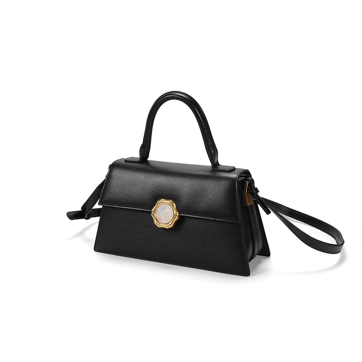 sadi萨迪复古梯形手提包轻奢时尚女士