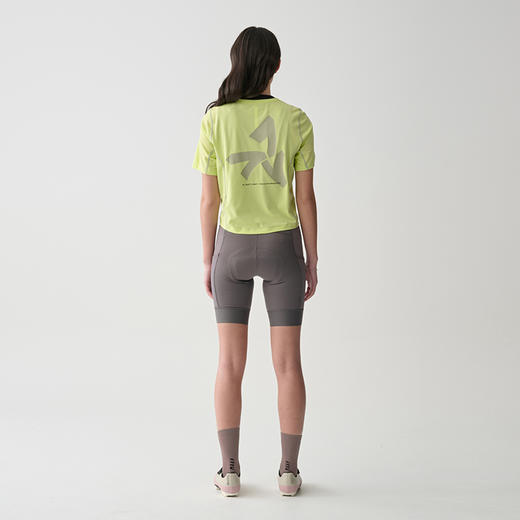 MAAP 女士 Alt_Road Cropped Tee 暗影黄 休闲骑行 短袖T恤 商品图1