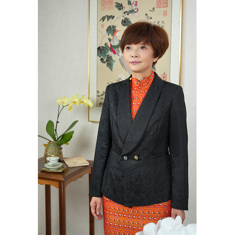 S20WT4丝毛锦青果领外套