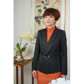 S20WT4丝毛锦青果领外套