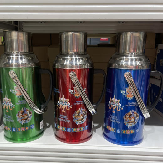 800-2太阳草3.2L不锈钢玻璃内胆保温瓶 商品图1