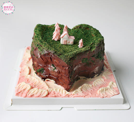 【新款】爱心岛屿微景观蛋糕 商品图1