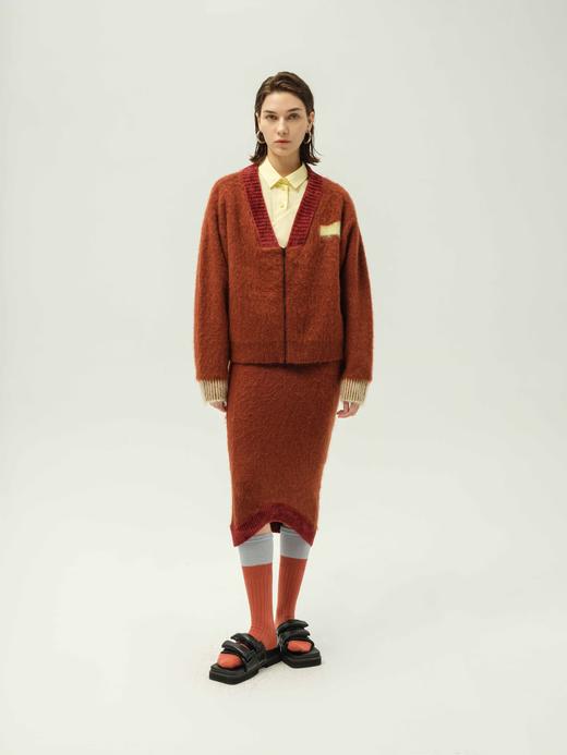 刷毛针织半裙 商品图0