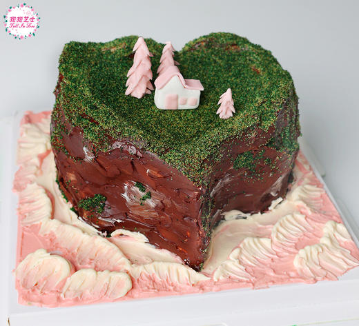 【新款】爱心岛屿微景观蛋糕 商品图4