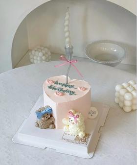 纪念日爱心小熊蛋糕（下单现做，根据排单5-6小时左右）