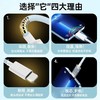 严选一拖三100W数据线粉色编织适用于苹果安卓type-c三合一手机快充充电线/盒 商品缩略图3