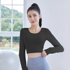 跃牌【瑜堂系列】聚衣堂交叉美背瑜伽服免穿文胸运动上衣显瘦健身瑜伽长袖女JYMC013 商品缩略图2
